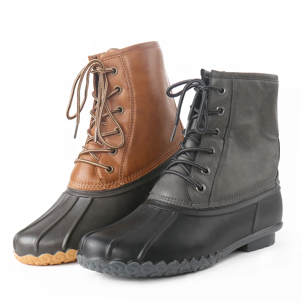 Plus Large Size Men Fashion Platform Ankle Boots Duck Shoes Snow Duck hunting boots