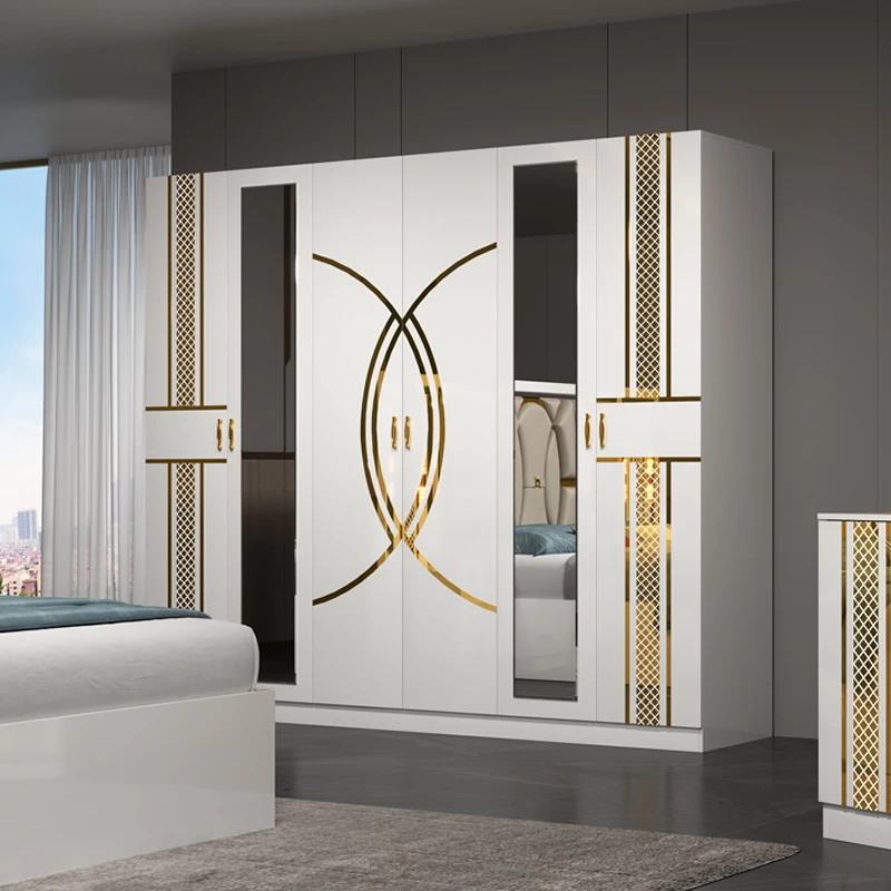 Cheap Price Modern Meuble De Chambre A Coucher King Size Bed Set Home Double Wooden Modern Luxury Full Bedroom Sets Furniture