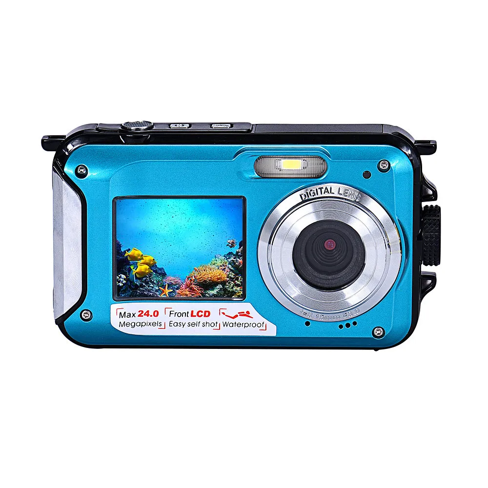 Winait Max 48 Mega Pixels Super 2.7K Digital Video Camera With Dual Display Waterproof Camera