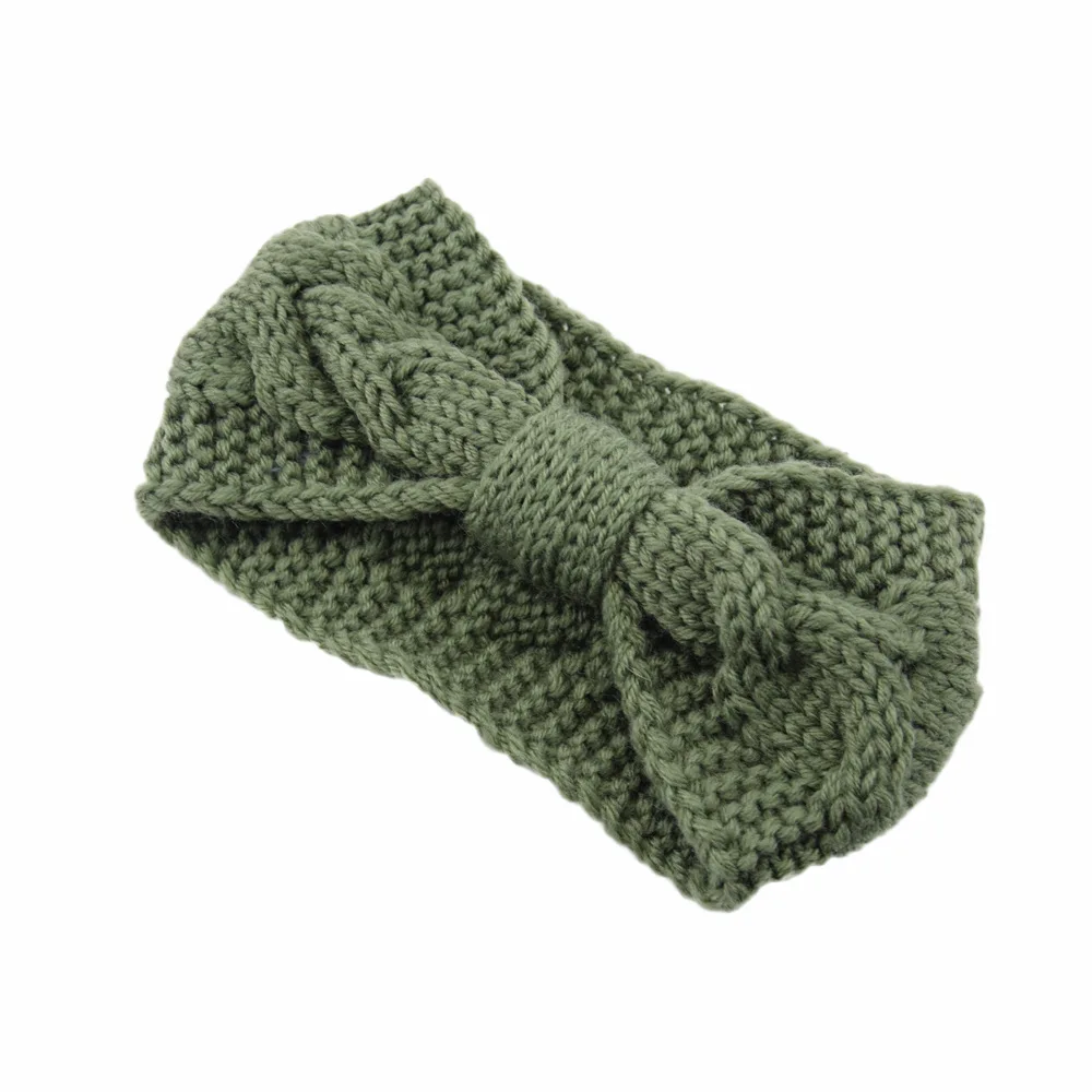 Winter Beauty Fashion Colorful Flower Crochet Knit Knitted Headwrap Headband Ear Warmer Hair Band Women Crochet Bow Headwrap