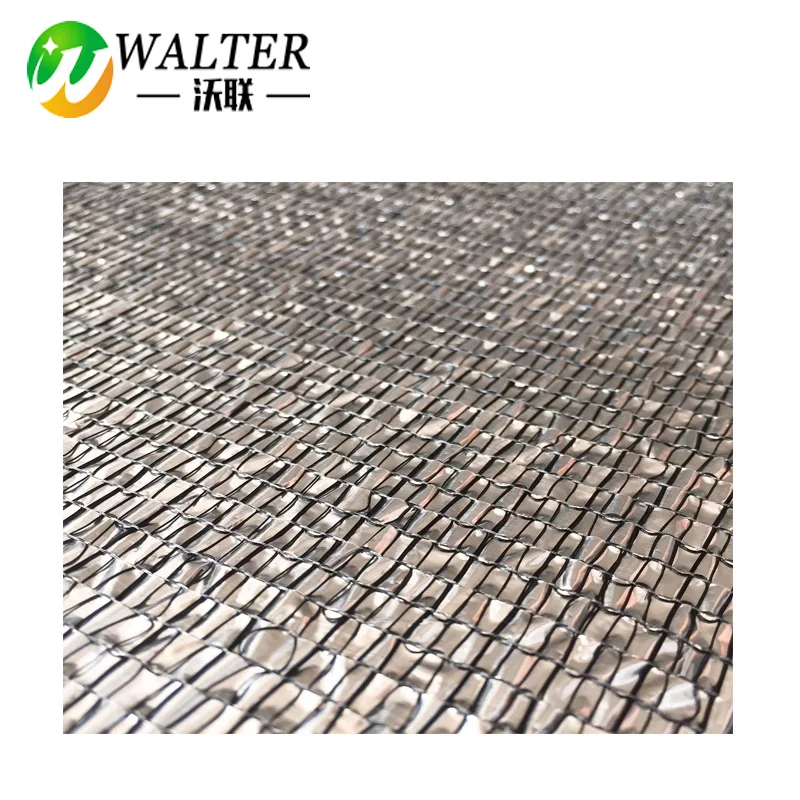 Reflective Aluminum Foil Cooling Shade Network  Silver White UV Resistant Greenhouse Sunblock Shade Cloth for Plant Cover