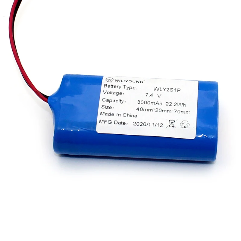 MSDS UN38.3 пользовательский 22 2 Втч 2S1P 7 4 в 3000 мАч с BMS литий-ионными 18650 аккумуляторными батареями