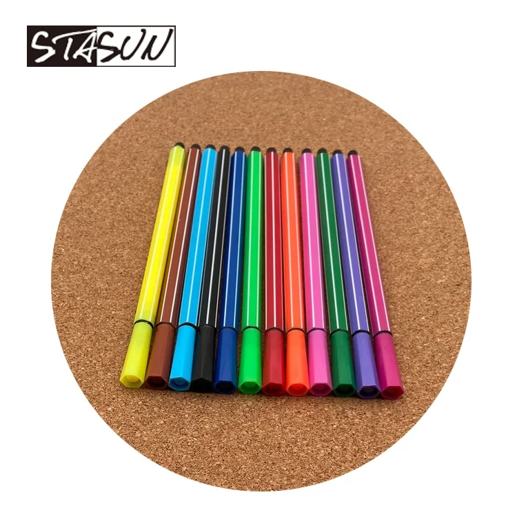 Набор многоцветных художественных маркеров Stasun, Набор моющихся акварельных фломастеров для рисования скетчей