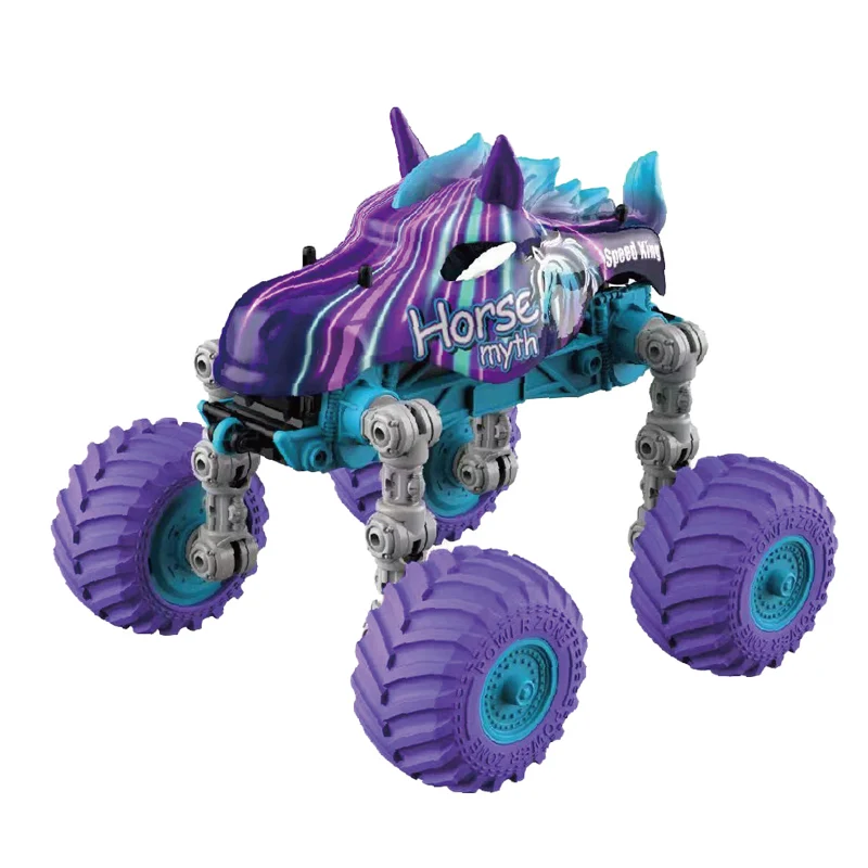 Kids 2.4G RC Stunt Car Four-Wheel Drive Off-Road Vehicle Double Side Driving Stunt Remote Control Folding Car