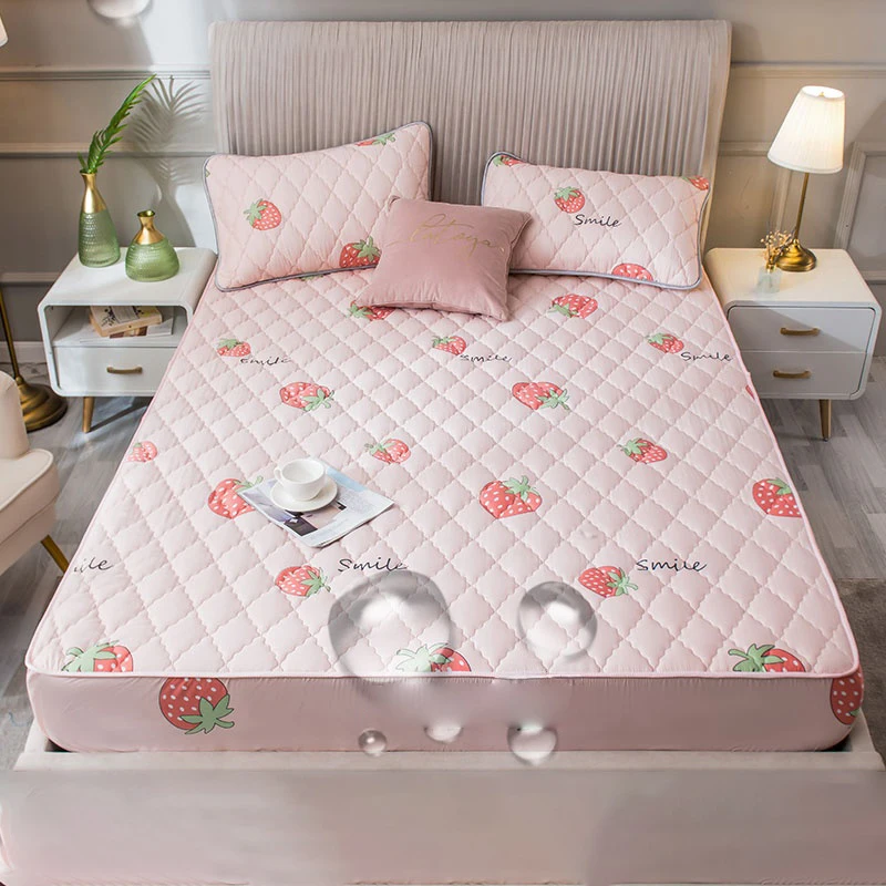 Fashion Living Room Multi Color Thickened Anti-Mite Mattress Cover Waterproof Knitted Sheet