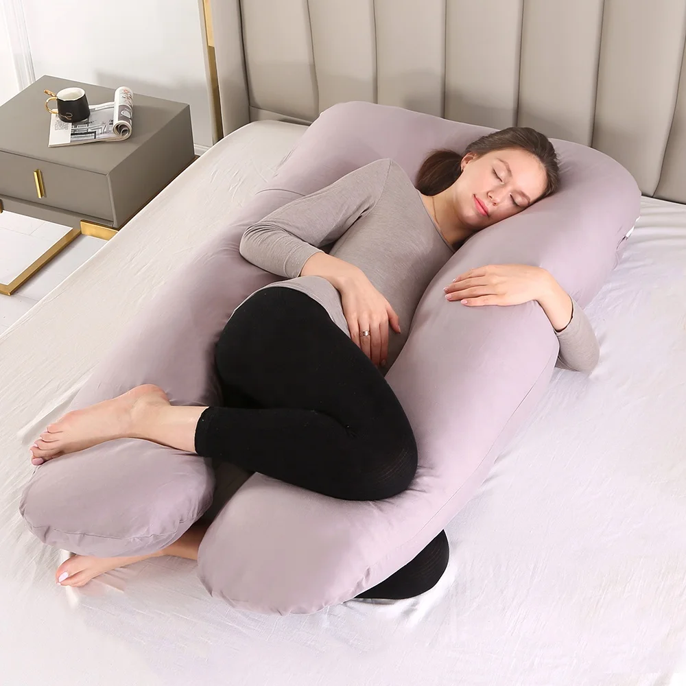 Factory Wholesale Variety Color Pregnant Women Support U-Shaped Total Body Pregnancy Pillow