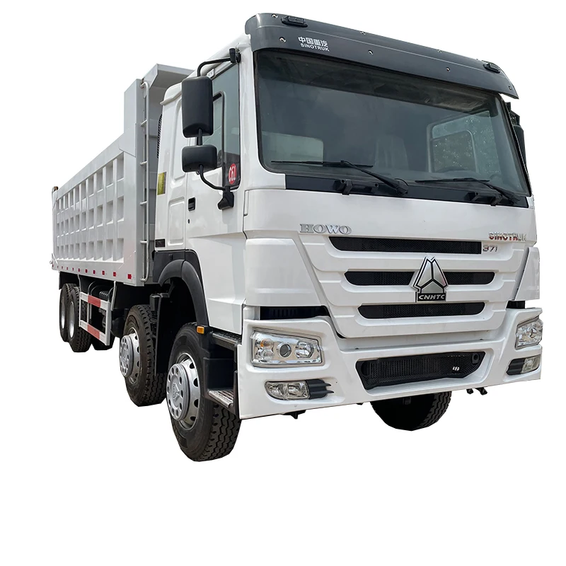 Low Price Brand HOWO SINOTRUCK 371 manual trucks Dump Truck 8x4 371hp 12 wheeler 40T tripper truck for sale