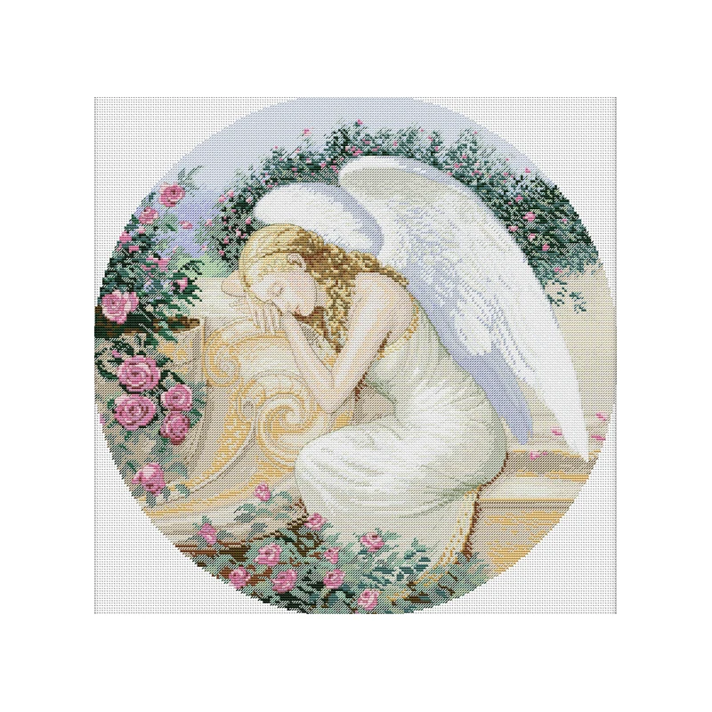 Beautiful Angel Painting Home Decoration Cross Stitch Handmade Needlework  CrossStitch For Embroidery Kits