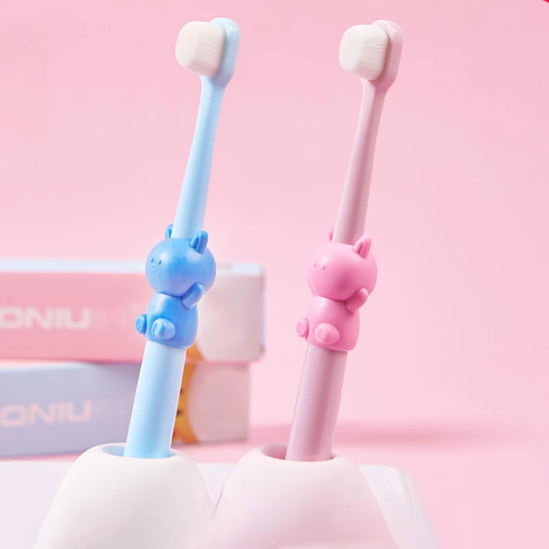 Kids Toothbrush Cartoon Soft Nano Bristle Baby Toothbrush Nano Ultra Fine Micro Nano Toothbrush 20000 Cute Tooth Brush
