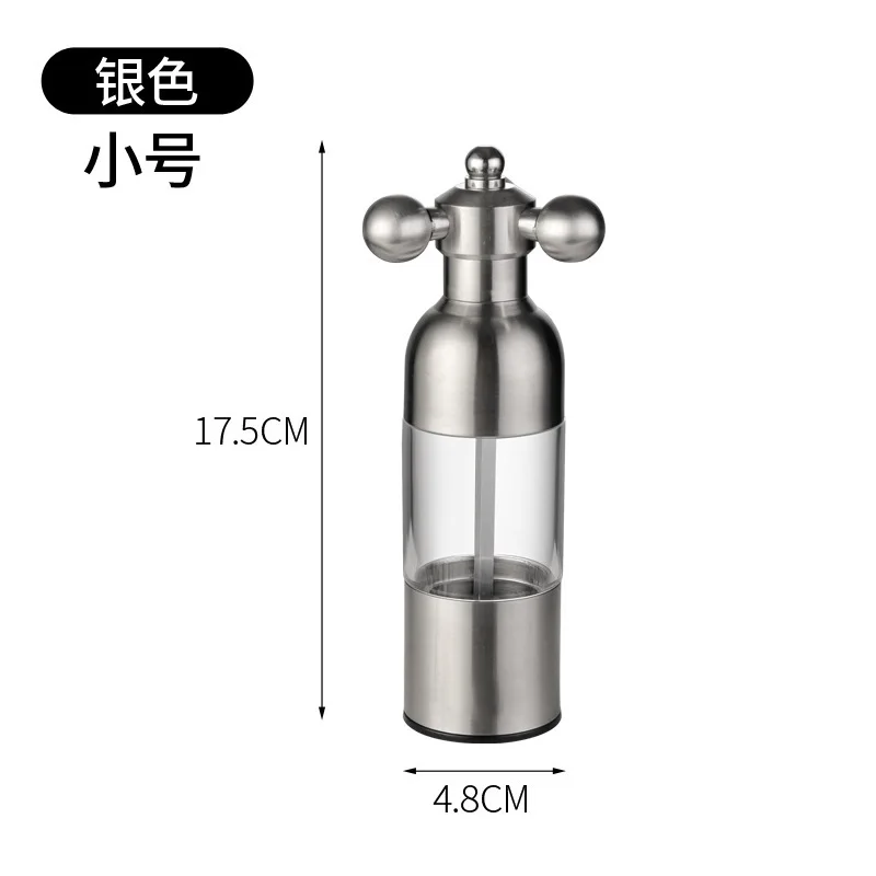 Manual Pepper Grinder 304 Stainless Steel Mill Tap Sea Salt Pepper Grinder