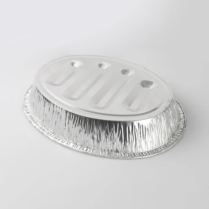 Oval aluminium foil container disposable turkey pan Cooking Baking Barbecue tray