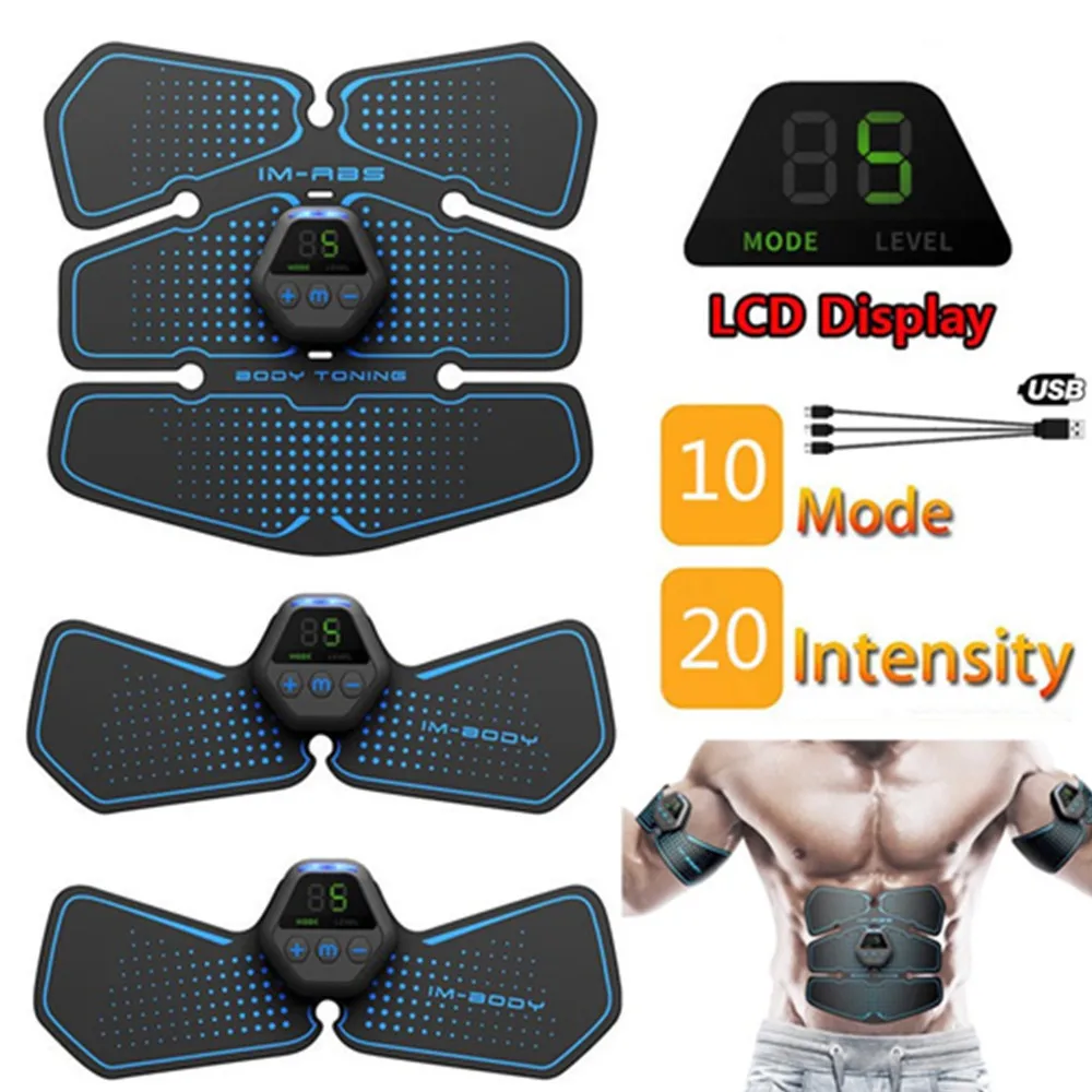 Display abdominal muscle paste fitness device manufacturer new EMS home muscle fitness exercise training abdominal device