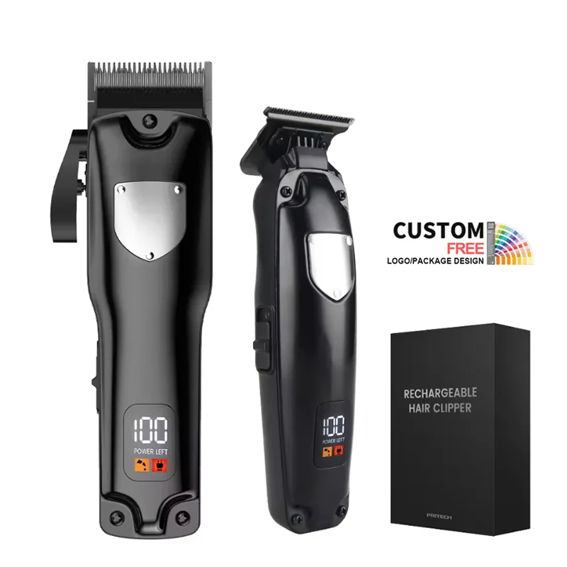 PRITECH manufacturer new professional hair trimmer 2000mah battery new barber hair clipper set
