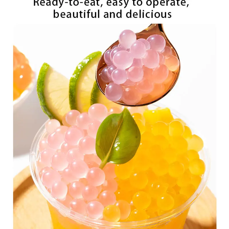1.3kg wholesale fresh popping boba for drink yogurt popping boba jelly balls for bubble tea