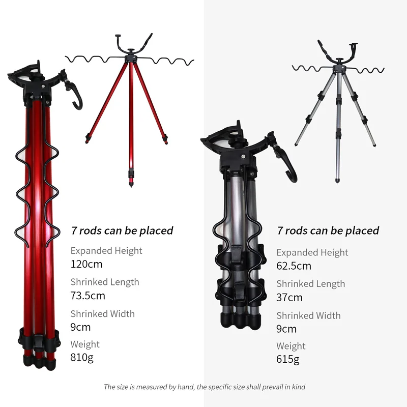 Fishing Tripod Rod Holder Aluminum Alloy Telescopic Tripod Stand Adjustable leg length for Fishing Poles