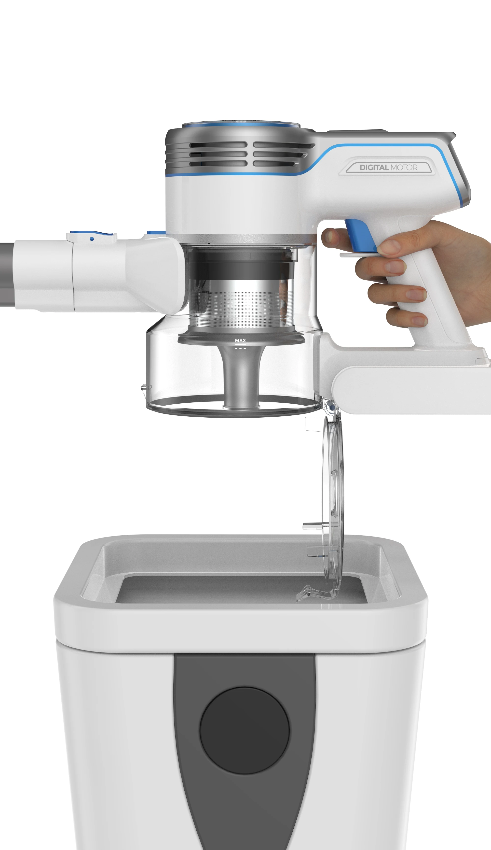 New Arrival Retail Redkey P7 4 in 1 Cordless White Battery Vacuum Cleaner Stick Pet Hair for Home Carpet Car Cleaning