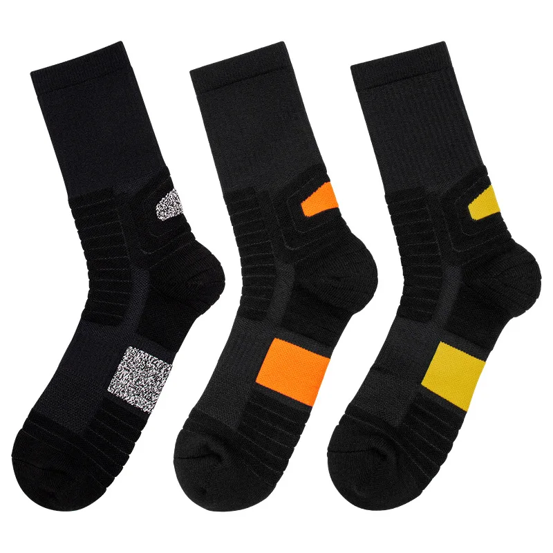 Wholesale Custom Logo Outdoor Sport Elite Socks Cotton Crew Breathable Basketball Running Socks For Men