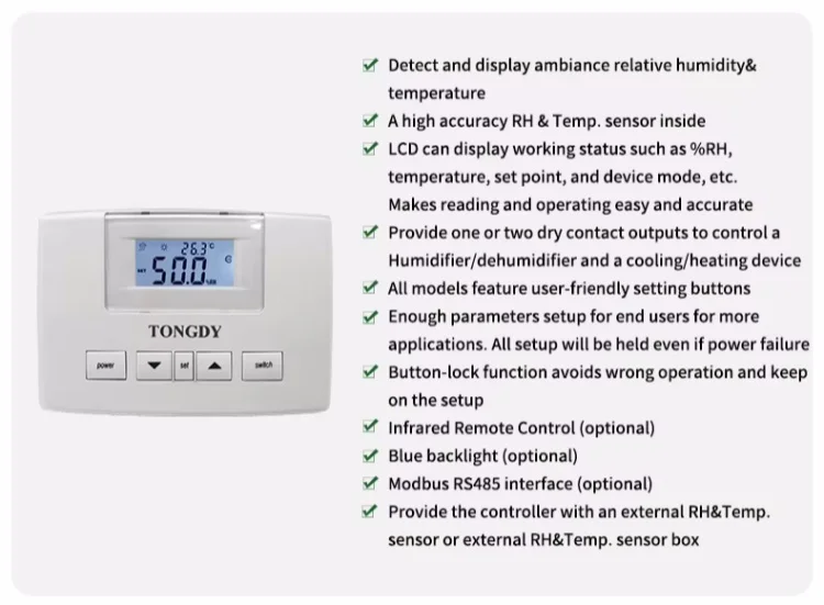 ODM Temperature & Humidity Controller Air Quality Monitoring  Humidity Sensor