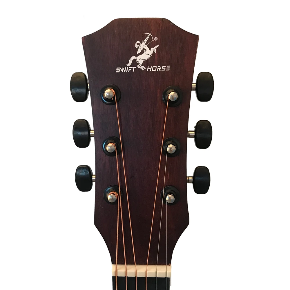 Full Size 38 Inch Ga Shape Acoustic Guitar Colorful Options Matte Finish Linden Wood  Acoustic Guitar Wholesale Factory OEM/ODM