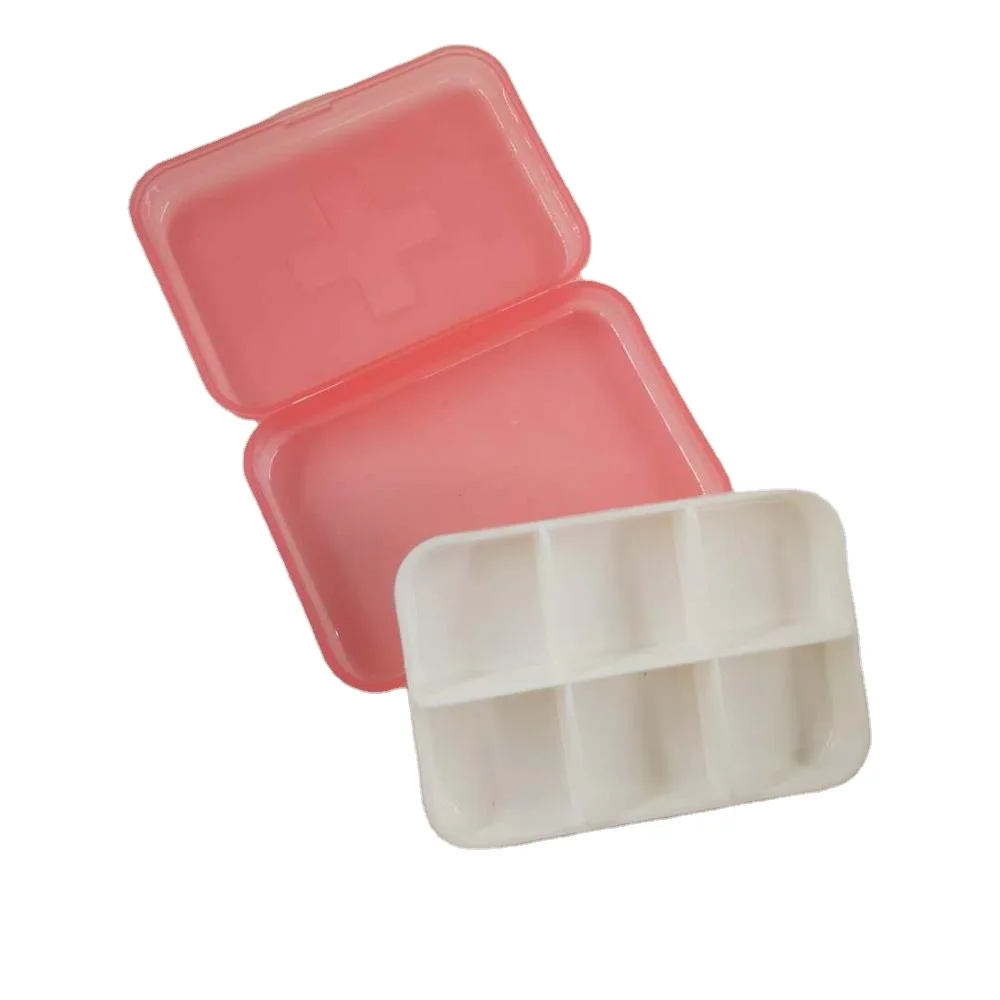 Оптовая продажа, Пластиковые Портативные вращающиеся мини-Чехлы, коробка для хранения таблеток на неделю, карманная коробка для таблеток