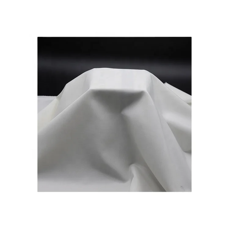 Good quality  printed fabrics for garments TC8020PW plain white  hometextile fabric