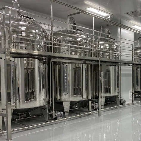 Yvm-f-2000l cycling cosmetic making machine customized vacuum homogeneous emulsifier