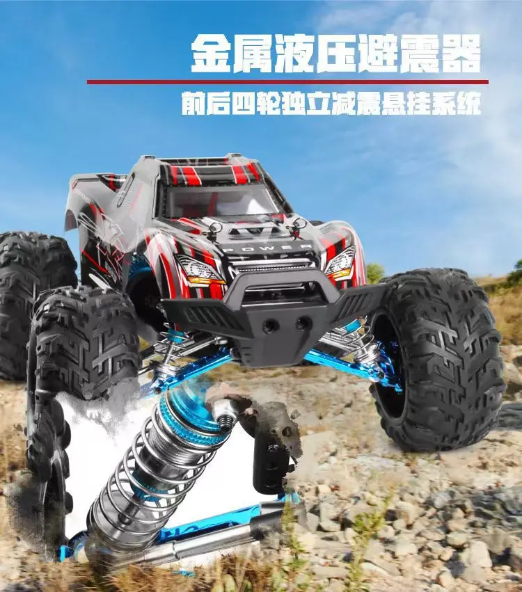 High-speed 1:10 brushless motor remote control car 80km/h All-metal floor all-wheel-drive off-road climbing vehicle