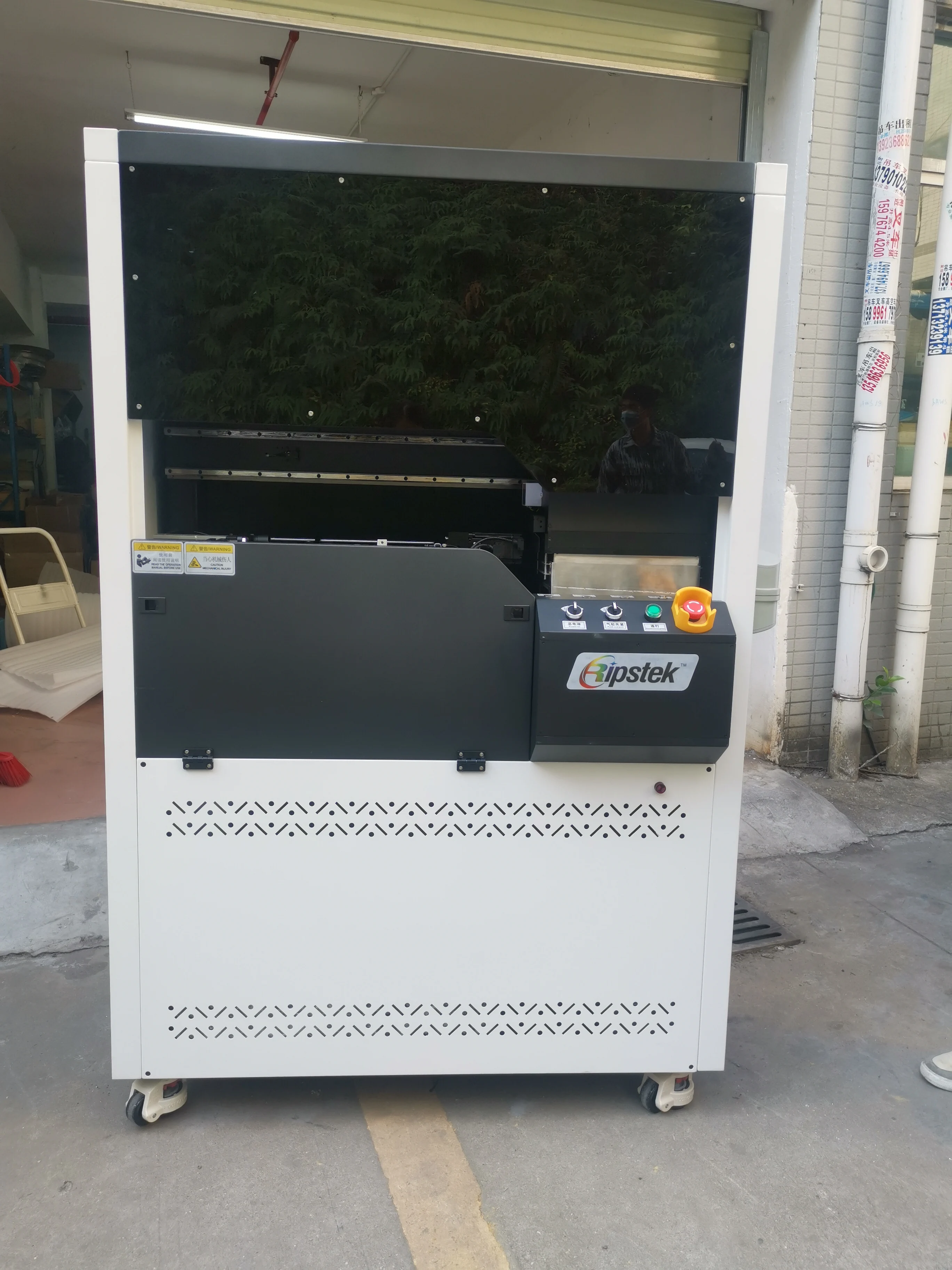 Ripstek Water bottle print machine ,impresora para cilindros  stainless steel bottle printer bottle uv printer with  KCMYWV