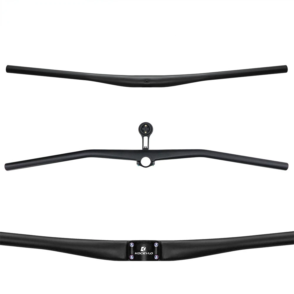 Handle Mountain Bike XC Handlebar Carbon Fiber Mountain Am Off-road Vehicle Integrated Straight UD Matte 35x800mm 32.6 - 35mm