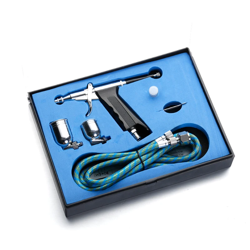KFK Wholesale professional versatile 166K airbrush kit for art and craft , 0.3mm nozzle portable master airbrush for cake