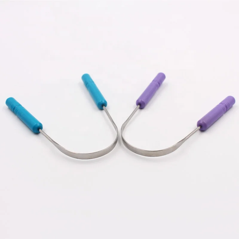Daily used personalized stainless steel tongue scraper for adult