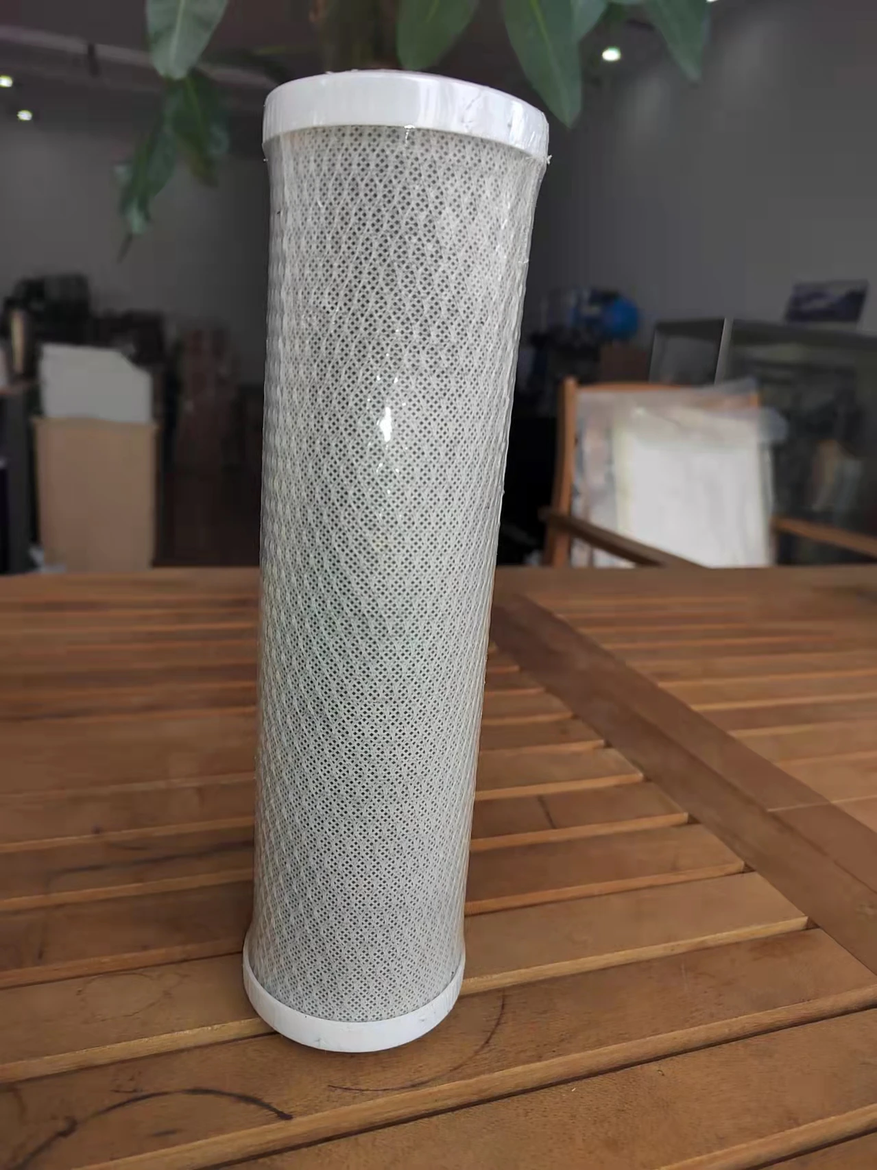 Domestic portable water purification 20 inch compressed activated carbon filter cartridge