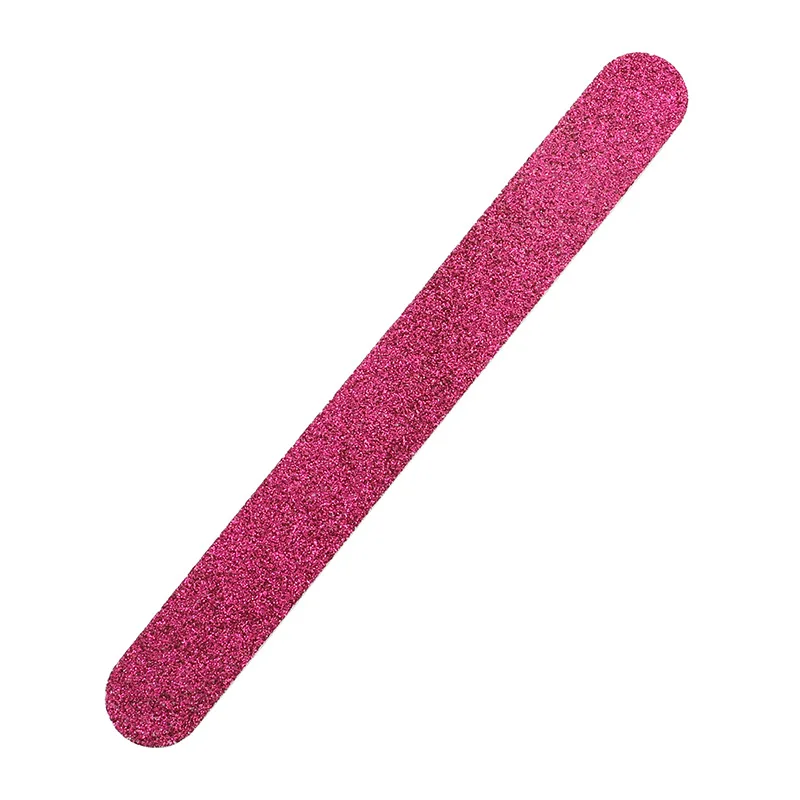 Pink color design soft touch nail polish file lovely custom printed sponge adult nail file with logo
