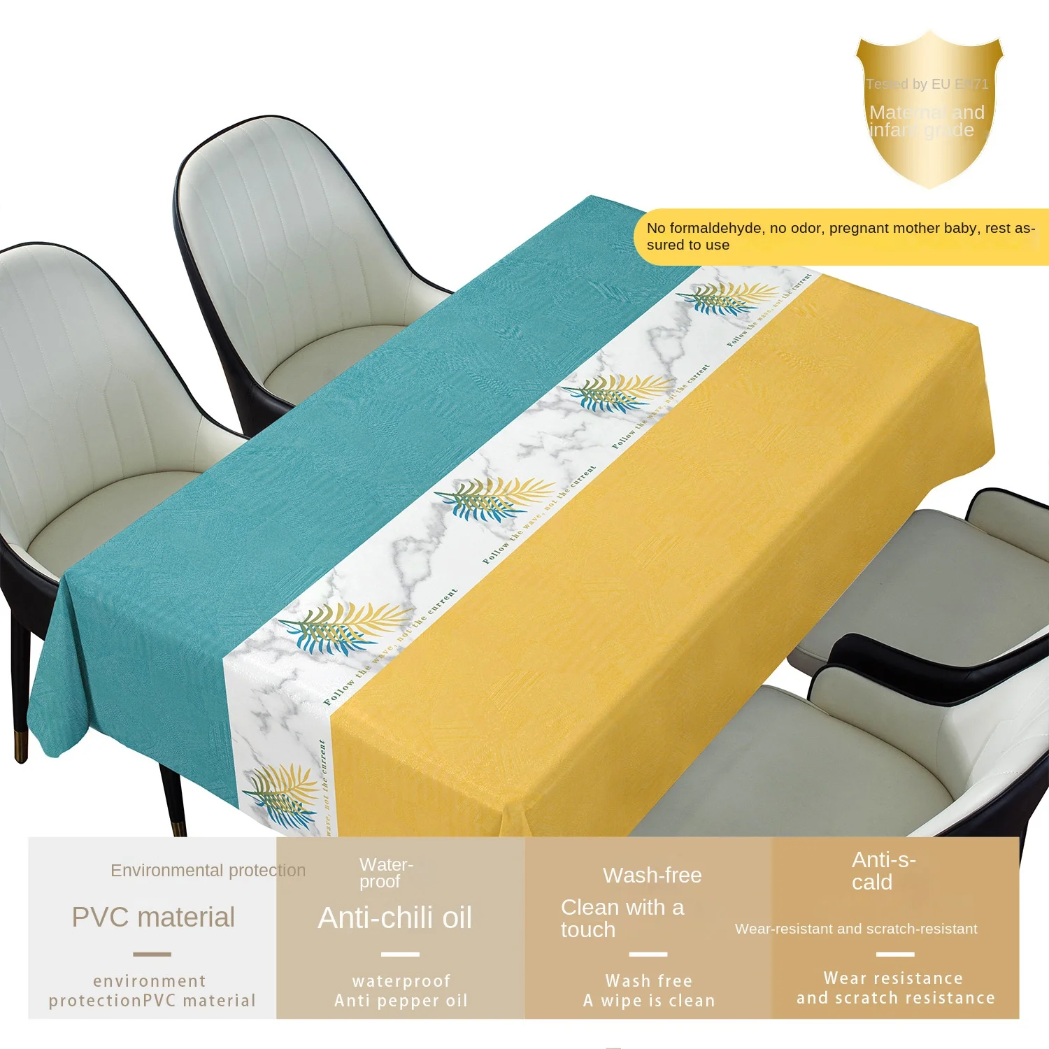 Manufacturers Custom Pvc Disposable Plastic Printed Nonwoven Rectangle Wedding Tablecloth Fabric Wholesale