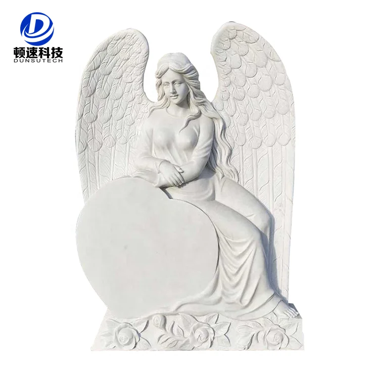 Angel Wine Heart Book Granite Marble Figure Monuments Headstones Grave Yard Tombstones