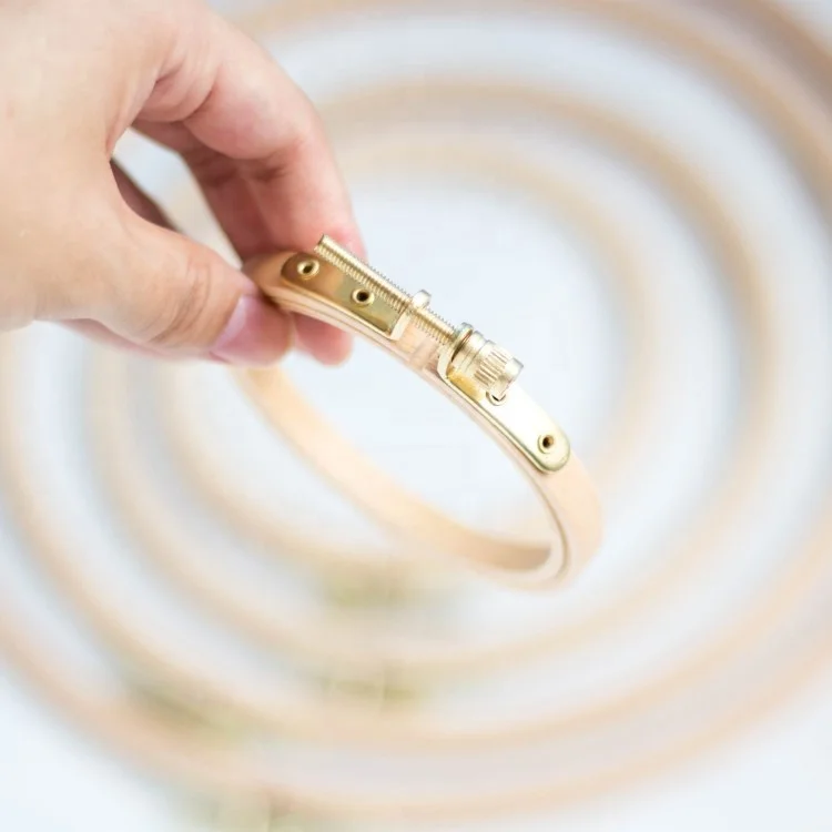 Embroidery Hoop Set Beech Circle Cross Stitch Hoop Ring 3 Inch To 11 Inch For Embroidery and Cross Stitch