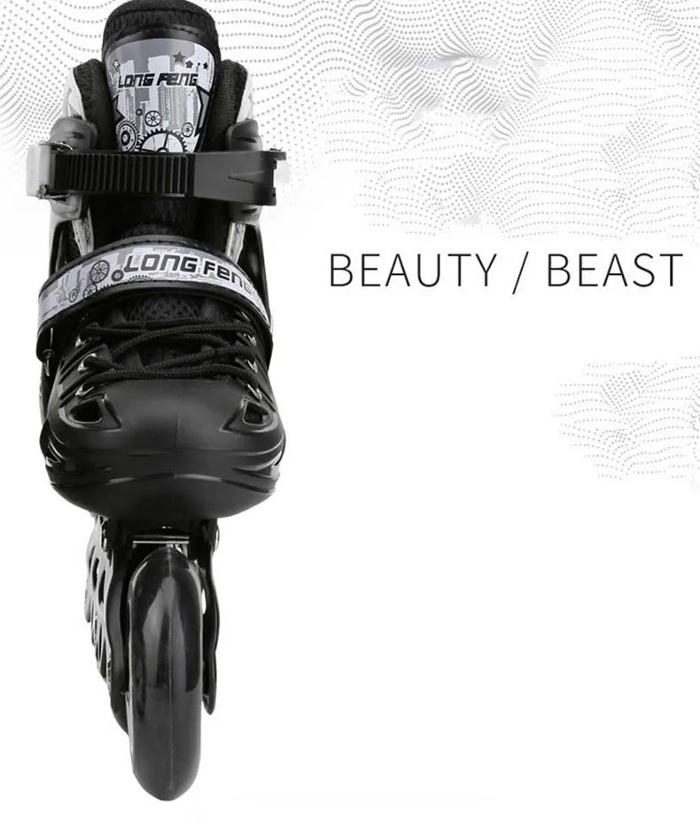 Mens Adjustable Rental High Speed Flashing Rolling Inline Skating Skates Shoes Wheel for Adult