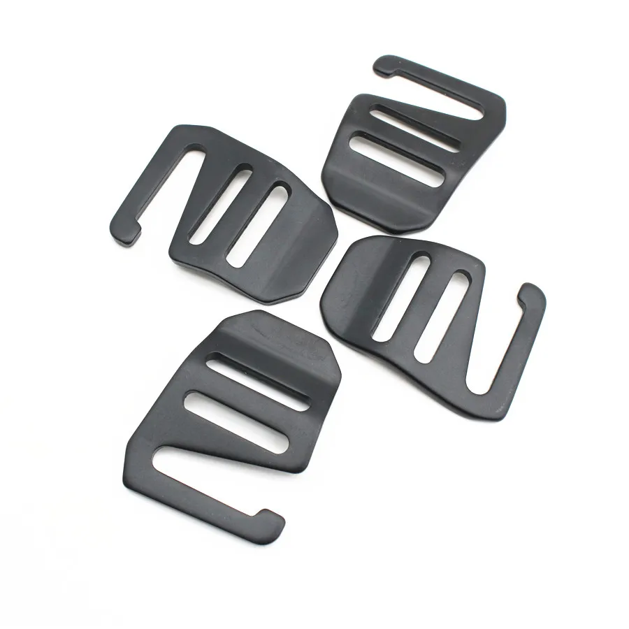 Customized Anodized Black Aluminum Curved 25MM Webbing Strap G Hook Ladder Slider Adjustable Metal G Buckle For Bag