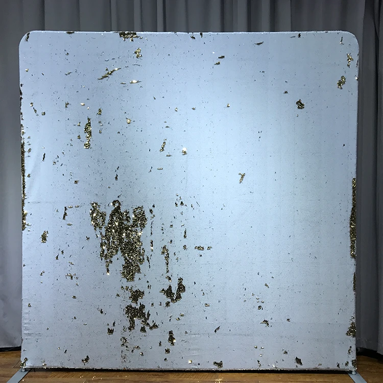 standard exhibition aluminum advertising sequin photo booth backdrop stand