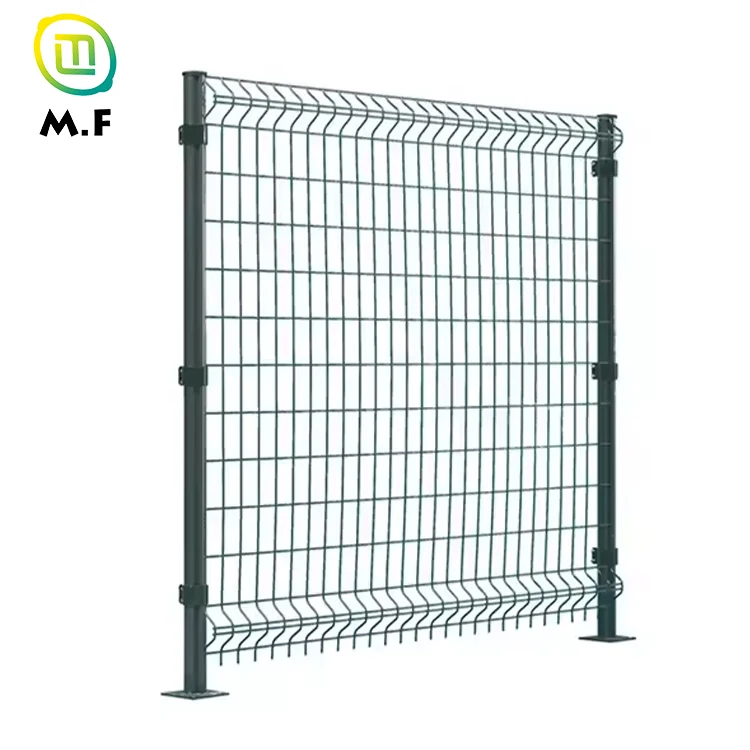 Easy Installation 3D Mesh Fence Rigid Iron Hot Dip Square Security Wire Gate Use 3DFence Bordillo Jardin Blackout Fence