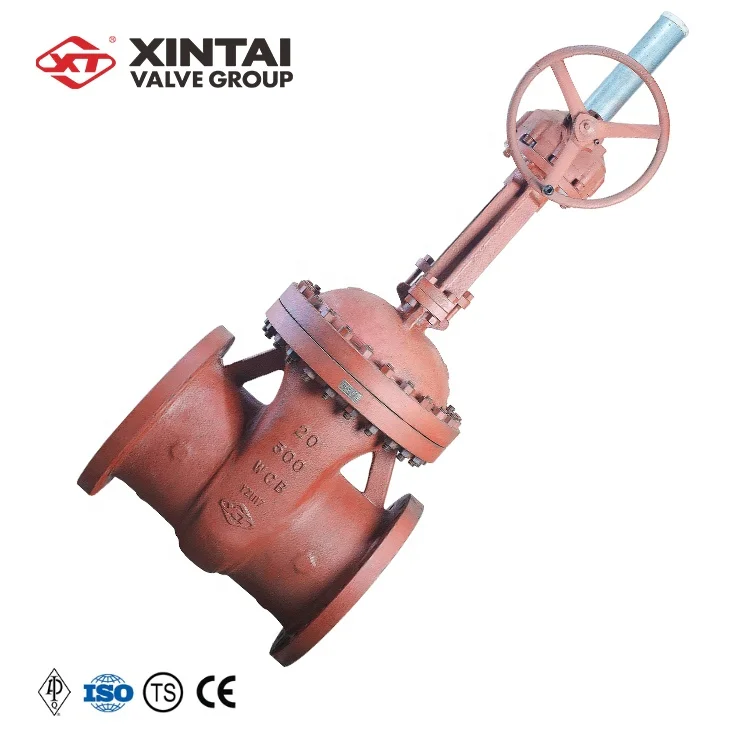 Z540H-300LB 20inch bevel gear flange WCB Water Oil Gas API Gate Valves