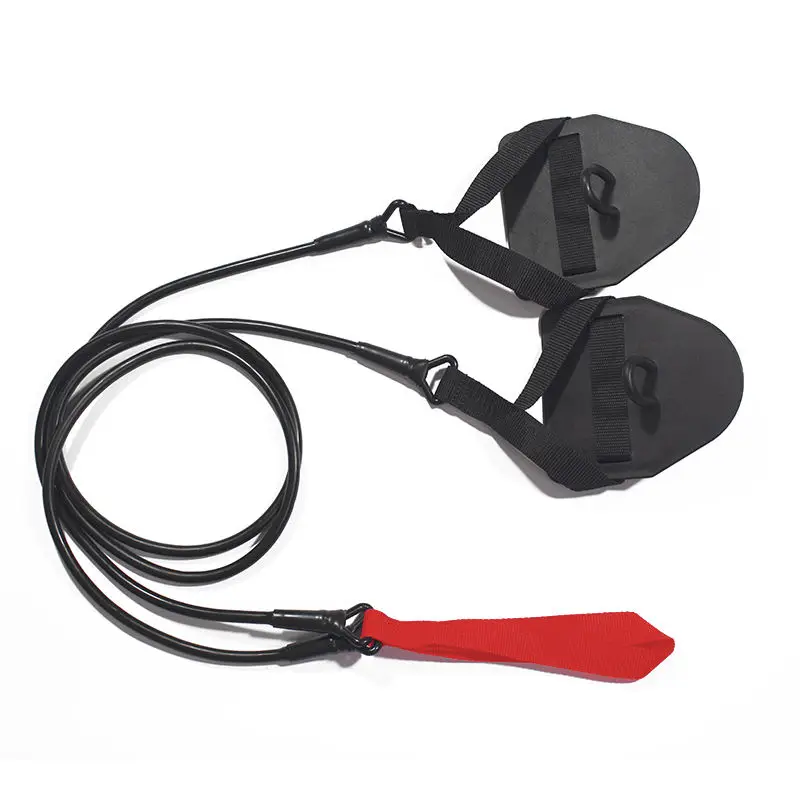 Hot Selling Swim Stretch Cords With Hand Paddles For Land Swimming Training