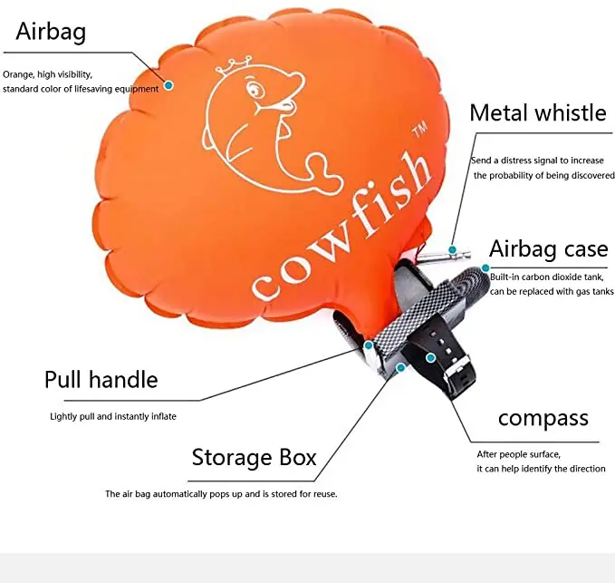 Water Safety Life Buoy Portable Lifesaving Bracelet With Compass Whistle Lifesaving Wristband Escape Float Self Rescue Balloon