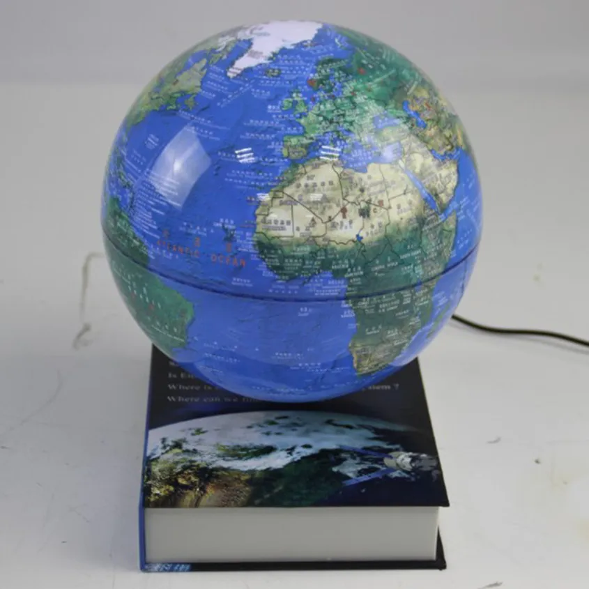 Floating Magnetic Levitation Book Shape World Globe Rotating Gift for Kids 360 Degree Levitating Globe Home Decoration