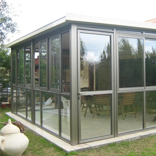 High Quality Roof Molding Sun Rooms Prefab Molding Aluminium Prefabricated Tempered Glass Sun Room