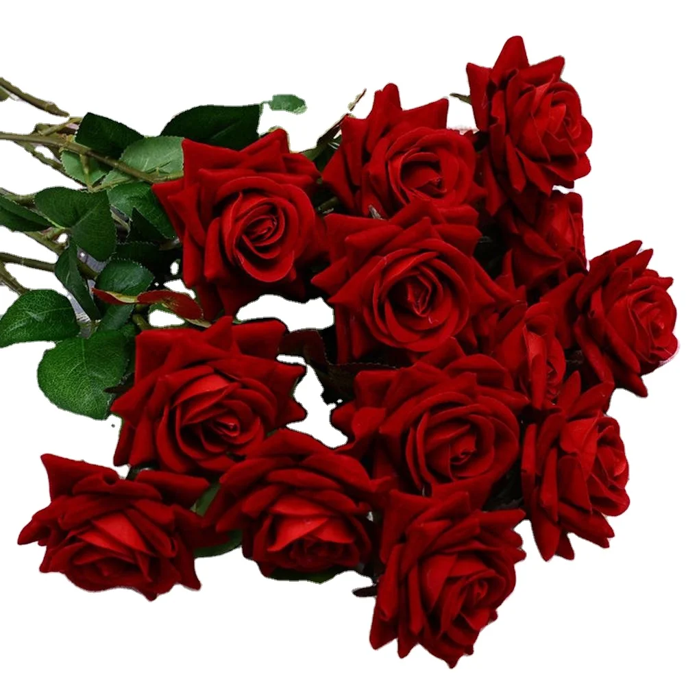 Shininglife Brand Household decorations artificial velvet roses