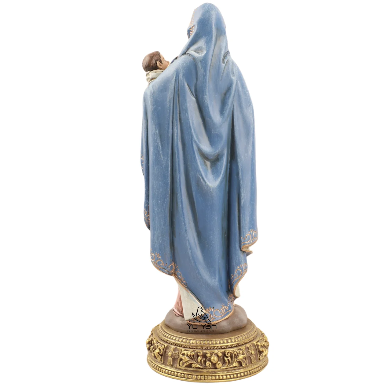 Factory wholesale catholic religious statues resin christian decorative religious statues 28cmH Our Lady of the Sacred Heart