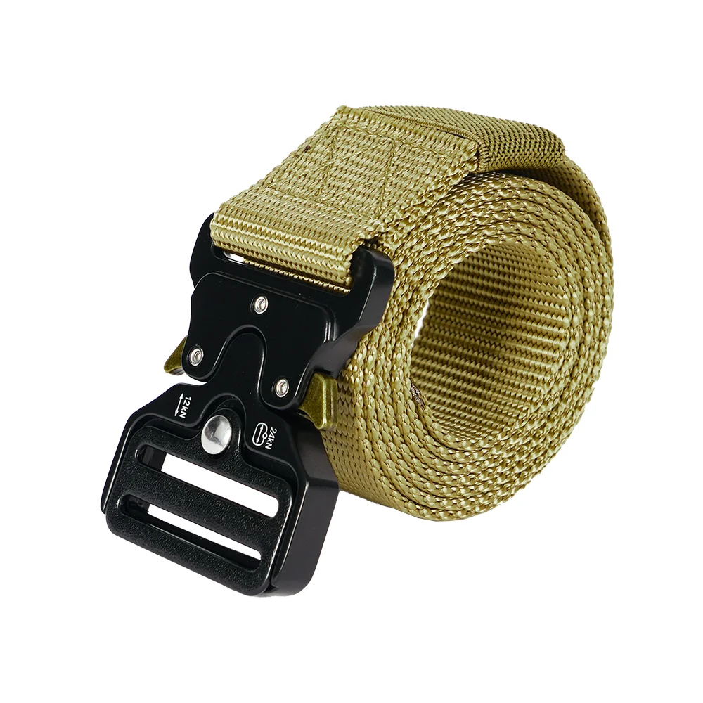 Hot Selling Hunting  Combat  Belt  With Quick Release Alloy Buckle Nylon Tactical Belt
