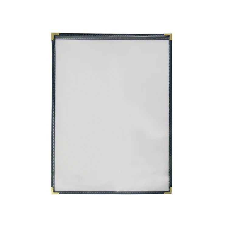 Custom  Clear Menu Holder  Surfaces Menu Covers Single Page Menu Sleeves Double View