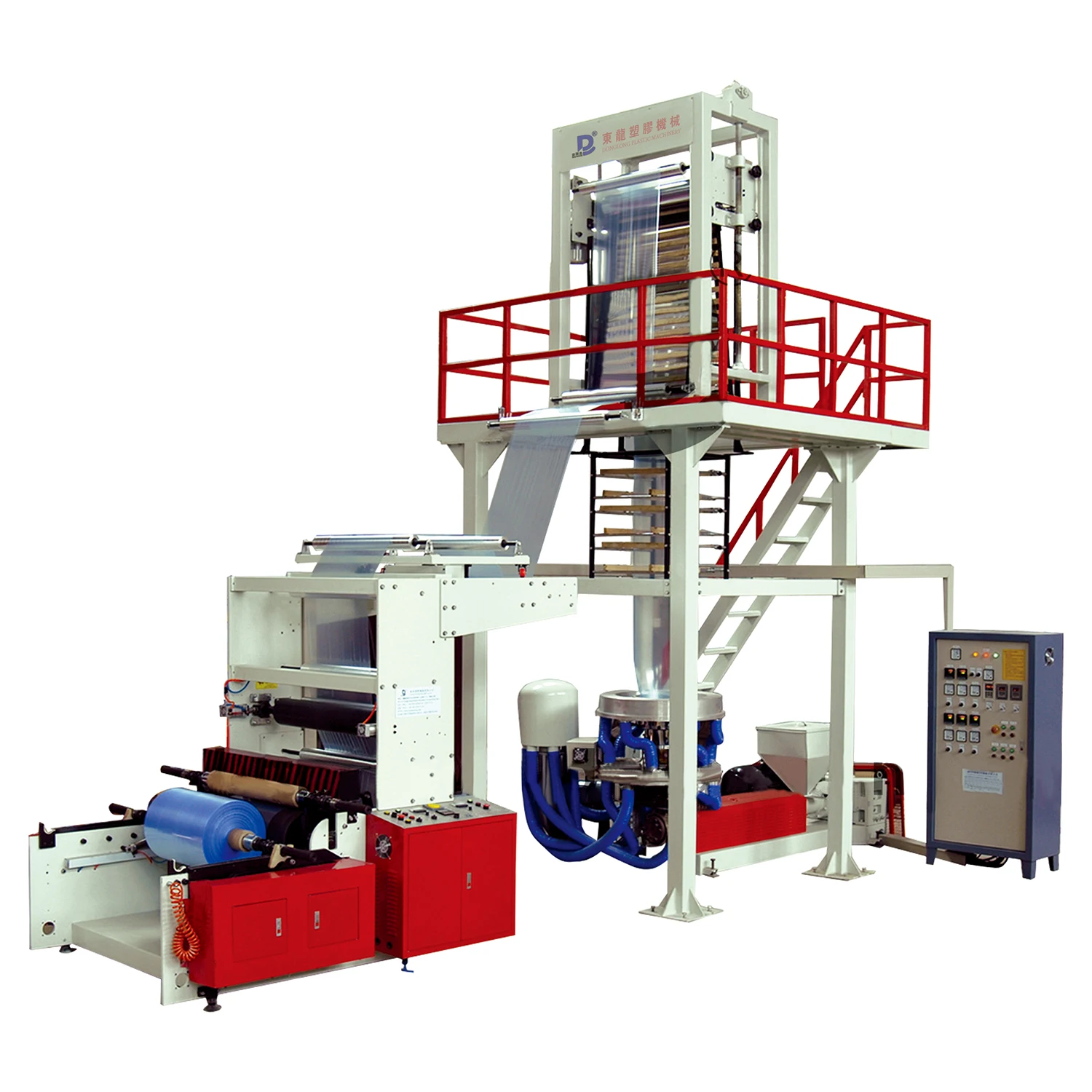 Fully Auto Winder HDPE Film Blowing Making Machine